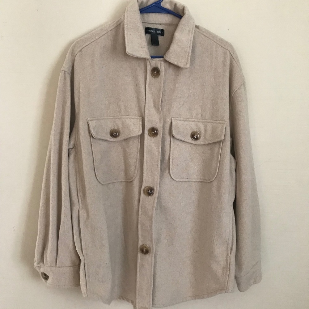 Streetwear Society Tan Shacket